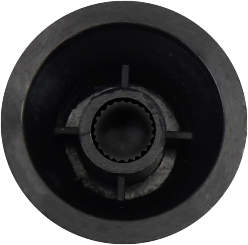 FLEOR 2T1V Guitar Knobs Set 24 Spline Electric Guitar Knobs 1 Volume 2 Tone Control Knob, Black - Image 4